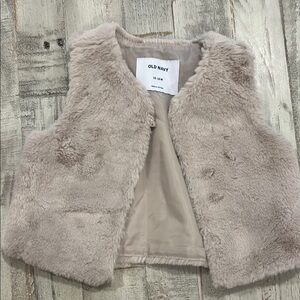 Old Navy Plush Beige Vest